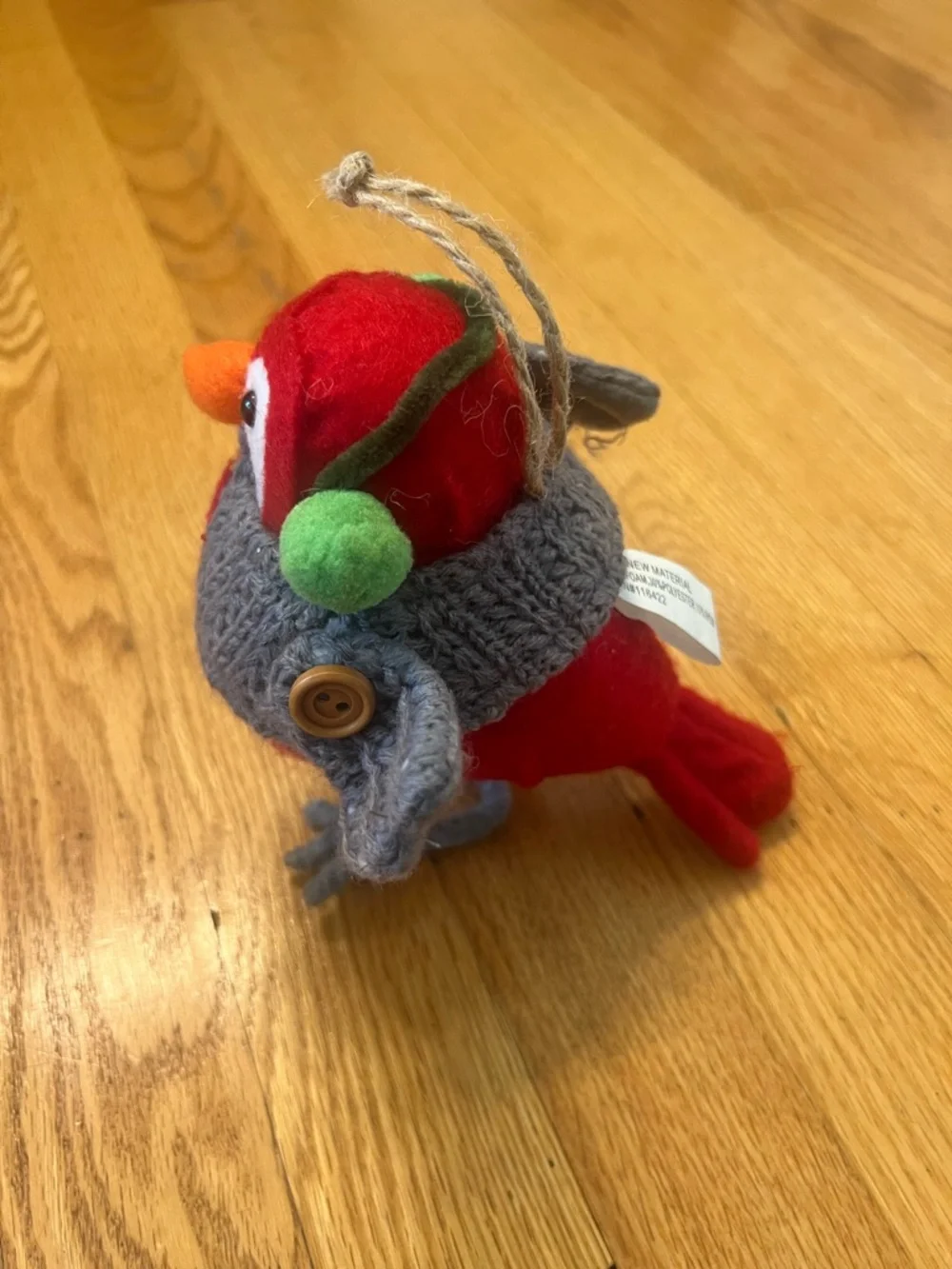 Target Featherly Friends 'Pawson' & grey sweater Felt Bird Decor